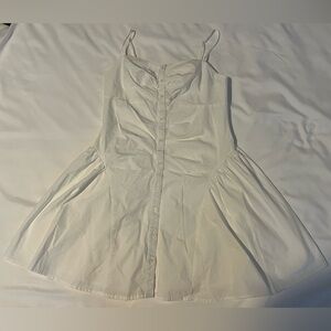 Wild Fable White Button-Up Bodysuit